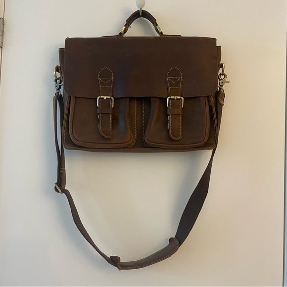 Leather briefcase - Picture 2 of 7